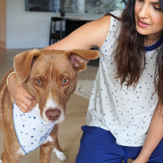 Embroidered Bandana Bib