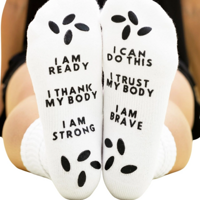 Birthing Affirmation Socks by Sunflower Motherhood